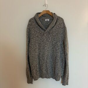 Goodfellow & co Mens Long Sleeve Sweater XXL Gray 100% Cotton Grandpa Core